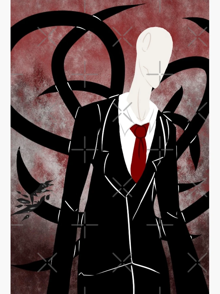 Slenderman Art Board Print by Vanum-Chan