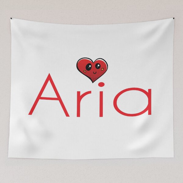 Item preview, Aria Name Cute Heart designed and sold by ProjectX23.