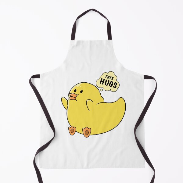 Item preview, good morning hug, cute little cartoon duck designed and sold by Design_for_merch.