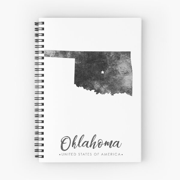 Item preview, Oklahoma State Map Art - Grunge Silhouette designed and sold by Studio Grafiikka.