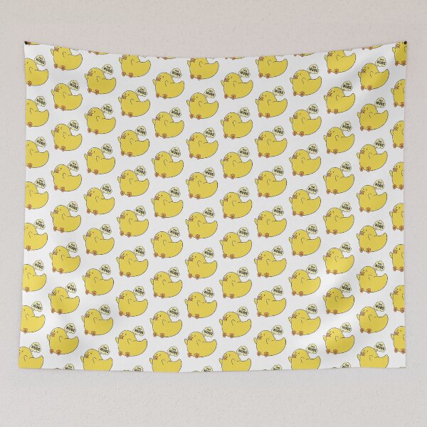 Item preview, good morning hug, cute little funny cartoon  duck designed and sold by Design_for_merch.