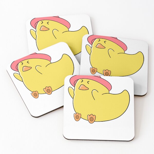 Item preview, good morning hug, cute little funny duck character designed and sold by Design_for_merch.
