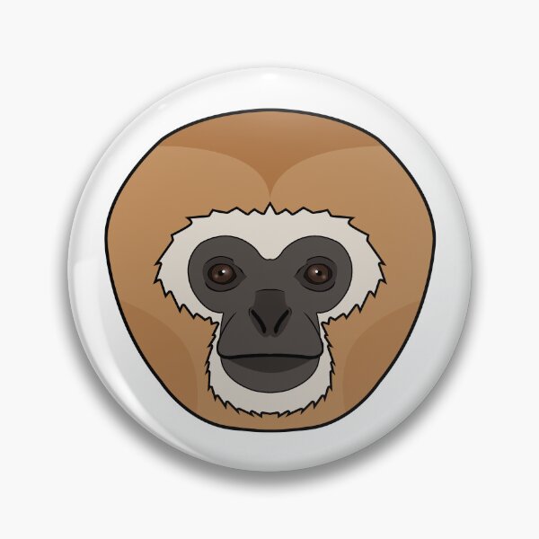 Item preview, Gibbon monkey face designed and sold by MaxFilms.