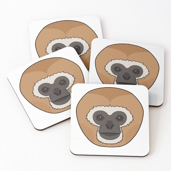 Item preview, Gibbon monkey face designed and sold by MaxFilms.