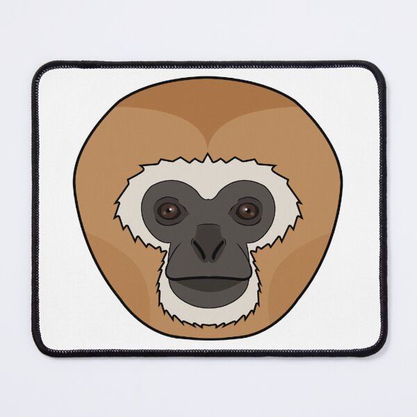 Item preview, Gibbon monkey face designed and sold by MaxFilms.