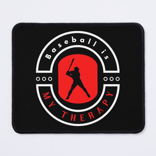 Item preview, Baseball is my therapy funny motivational design designed and sold by DigitalMagShop.