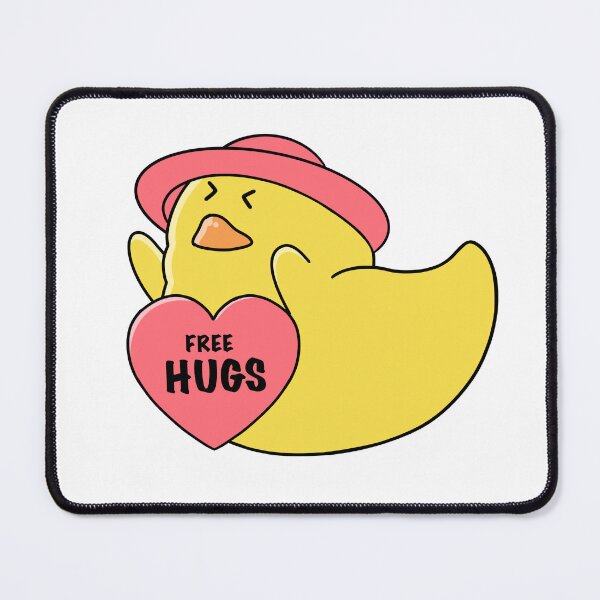Item preview, good morning hug, cute little funny duck designed and sold by Design_for_merch.