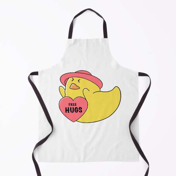Item preview, good morning hug, cute little funny duck designed and sold by Design_for_merch.