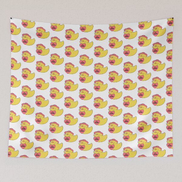 Item preview, good morning hug, cute little funny duck designed and sold by Design_for_merch.