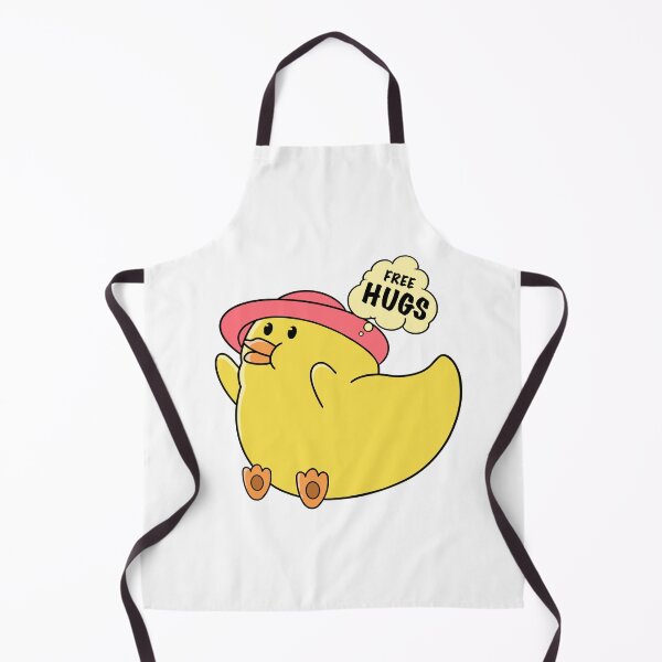 Item preview, good morning hug, funny cute little duck designed and sold by Design_for_merch.