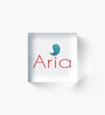 Inspired by The Color of Money / Name Aria Acrylic Block