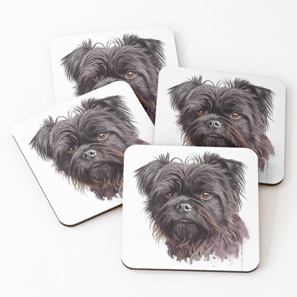 Artikelvorschau, Watercolor Painting of Affenpinscher Small Dog Breed entworfen und verkauft von Nalaxation.
