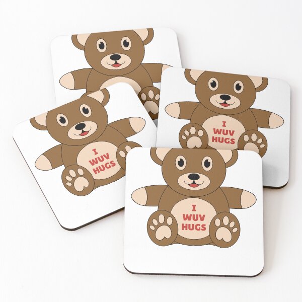 Item preview, good morning hug, little bear cute funny designed and sold by Design_for_merch.