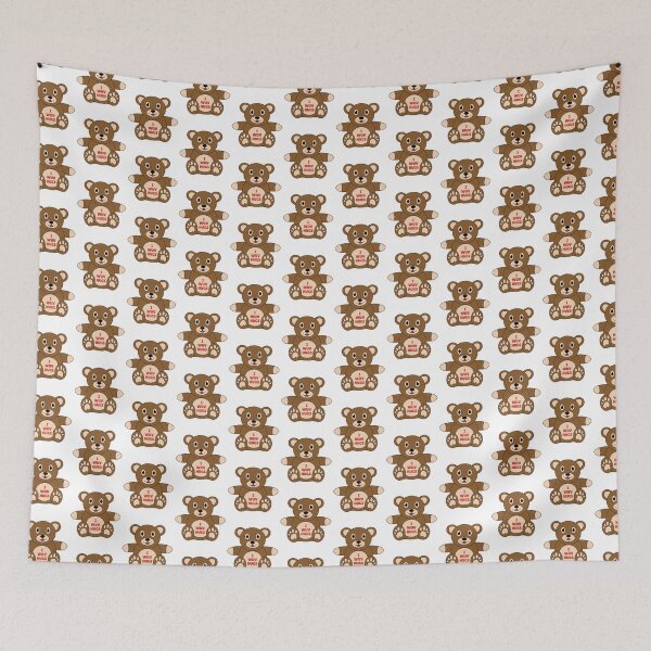 Item preview, good morning hug, little bear cute funny designed and sold by Design_for_merch.