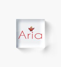 Inspired by The Color of Money / Name Aria Acrylic Block