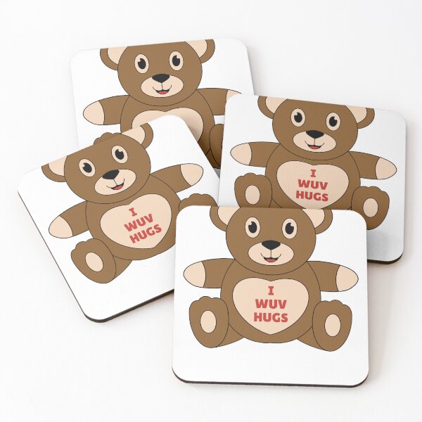 Item preview, good morning hug, little bear funny cartoon designed and sold by Design_for_merch.