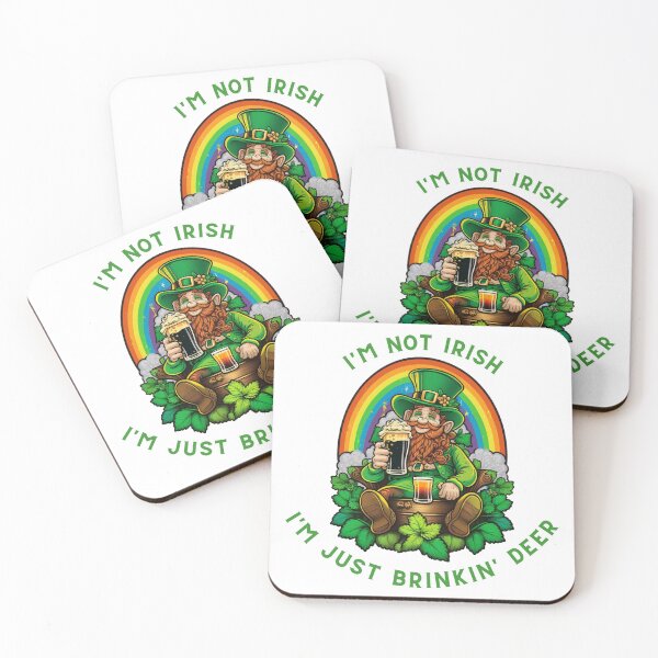 Item preview, Brinkin' Deer on St Paddy's Day - Saint Patrick's Day Fun designed and sold by Mindful-Designs.