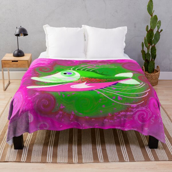 Item preview, Boho Fish Bohemian Décor or Art Colorful Hippie Vibes 2 of 2  designed and sold by Beachy.