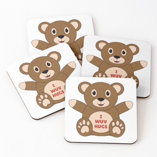 Item preview, good morning hug, little bear funny character designed and sold by Design_for_merch.