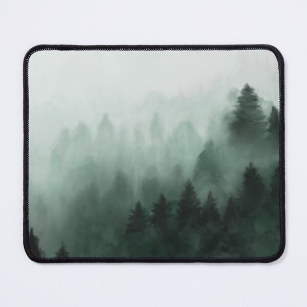 Item preview, Misty Mountain Forest Painting designed and sold by missdebi27.