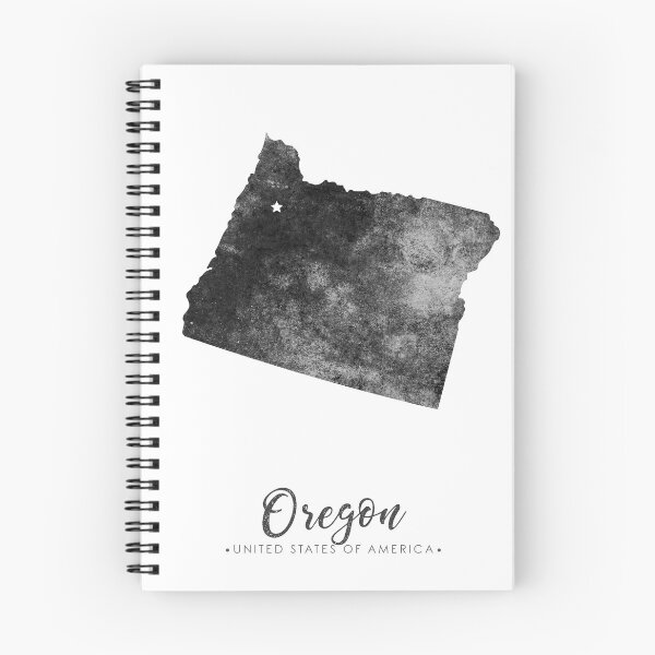 Item preview, Oregon State Map Art - Grunge Silhouette designed and sold by Studio Grafiikka.