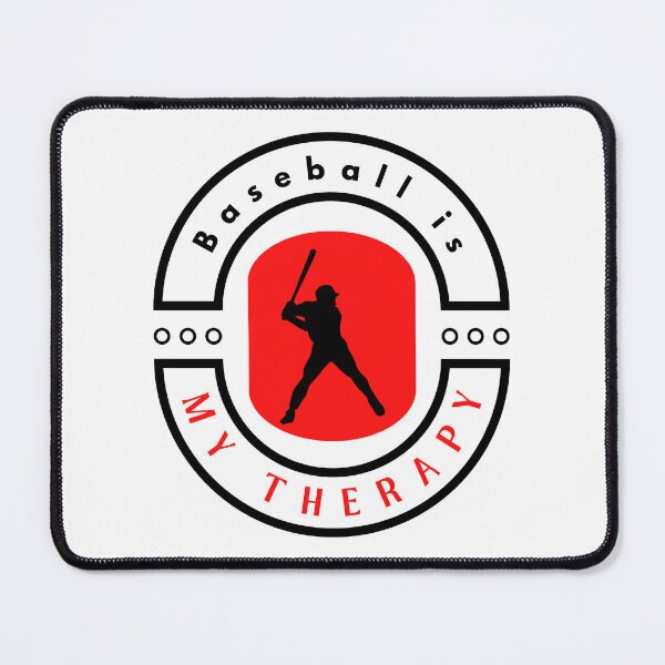Item preview,  Baseball is my therapy funny motivational design designed and sold by DigitalMagShop.