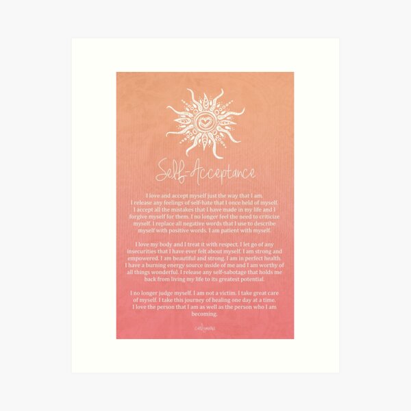 Item preview, Affirmation - Self-Acceptance designed and sold by CarlyMarie.