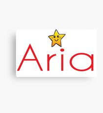 Inspired by The Color of Money / Name Aria Canvas Print