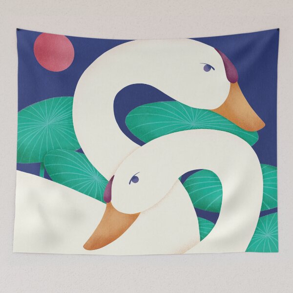 Item preview, White Swans designed and sold by Clémentine Douilly.