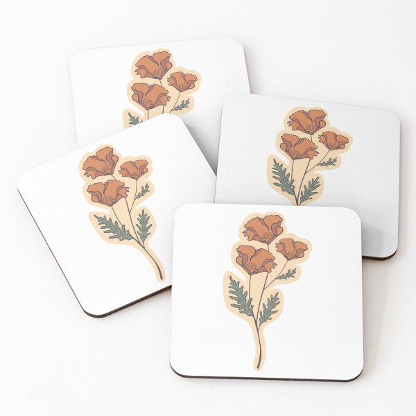 Item preview, California Poppy Trio designed and sold by LandOfFogShop.