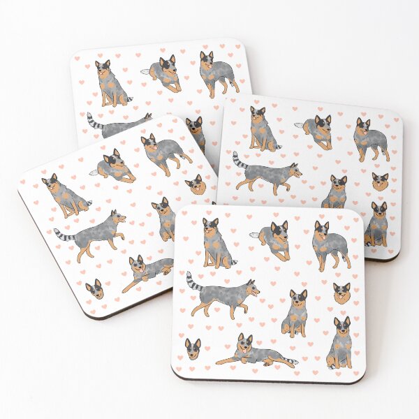 Item preview, Australian Cattle Dog cute illustration pack  designed and sold by Yarafantasyart.