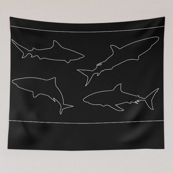 Item preview, Shark Apparel in Black Design 7 designed and sold by PastyDesigns.