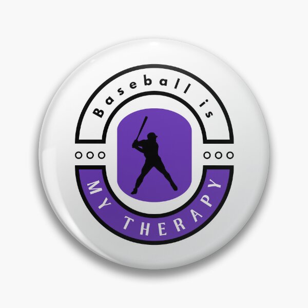Item preview,   Baseball is my therapy funny motivational design designed and sold by DigitalMagShop.