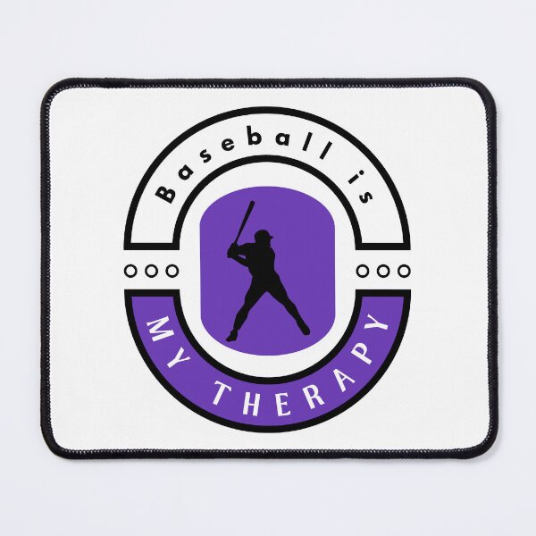Item preview,   Baseball is my therapy funny motivational design designed and sold by DigitalMagShop.