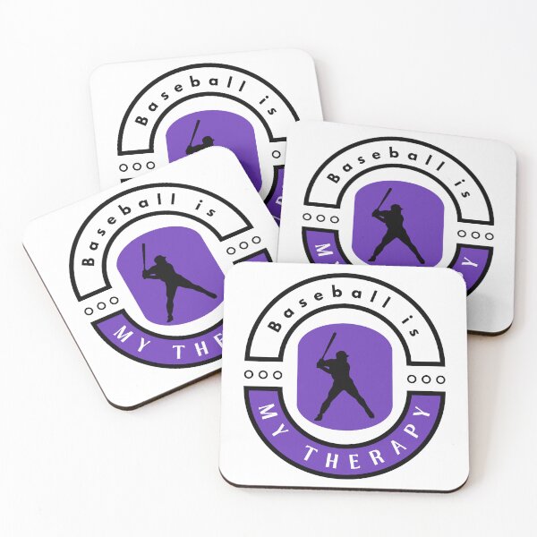 Item preview,   Baseball is my therapy funny motivational design designed and sold by DigitalMagShop.