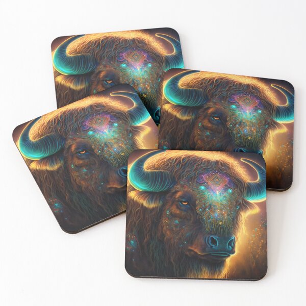 Item preview, Cosmic Buffalo Spirit designed and sold by BlueMorphoTours.