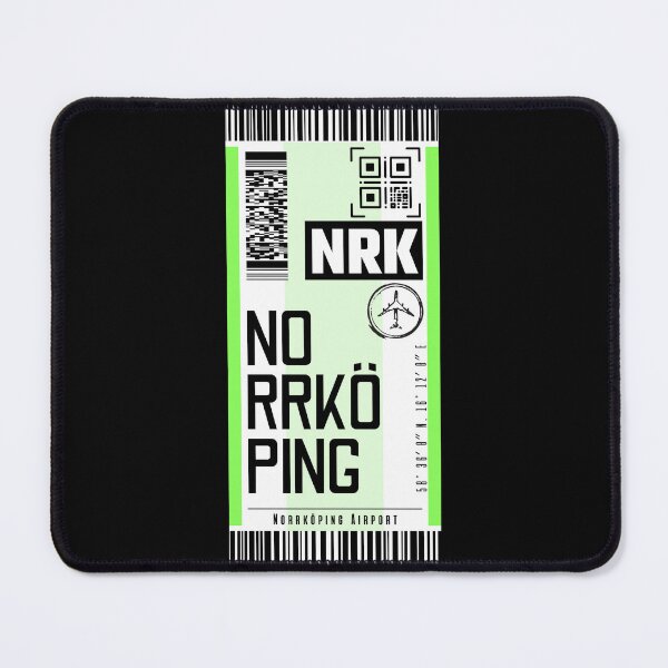 Item preview, NORRKOPING NRK classic luggage tag stickers designed and sold by LeddsoDello.