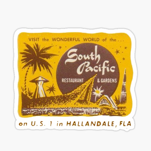 Item preview, Vintage South Pacific - Hallandale, Florida designed and sold by QuayTradingCo.
