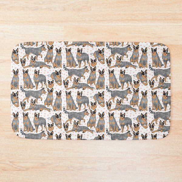 Item preview, Australian Cattle Dog cute illustration pattern  designed and sold by Yarafantasyart.