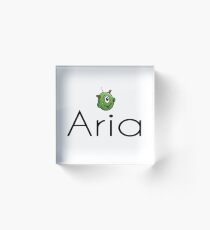 Inspired by The Color of Money / Name Aria Acrylic Block