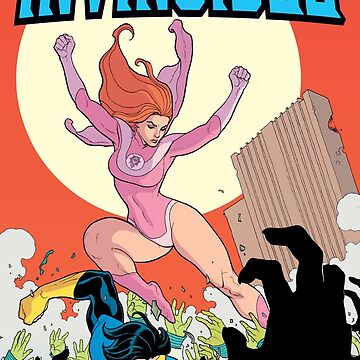 invincible, comic, robert kirkman,skyline, image comics,cover, superheroes,  guardians of the globe, Mark Grayson,Invincible, Nolan Grayson, Omni-Man,  Atom Eve, Poster for Sale by josram