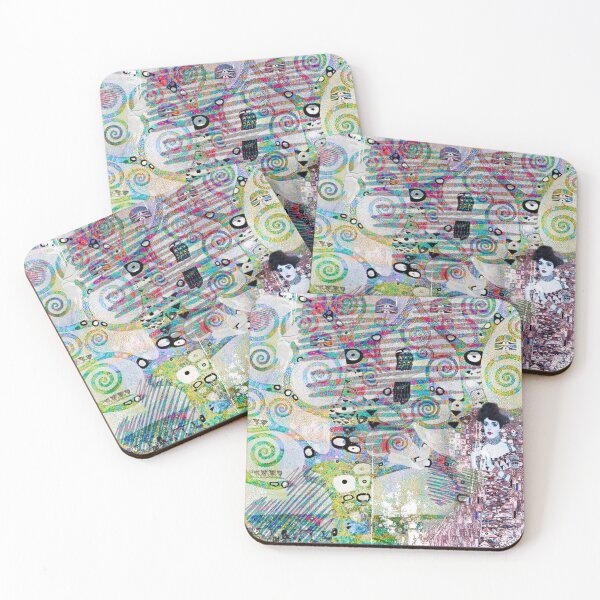 Item preview, Artistic colorful patterns with vintage woman designed and sold by ElliOzy.