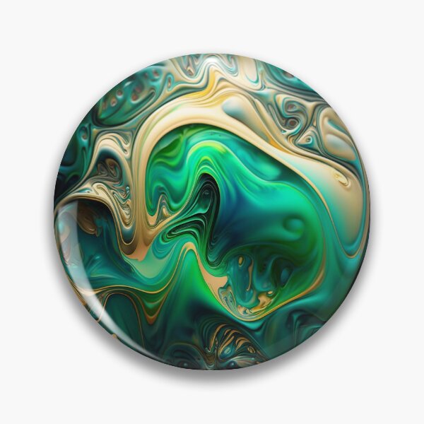 Item preview, Psychedelic Painting No.1 | Emerald designed and sold by MA-ArtProds.