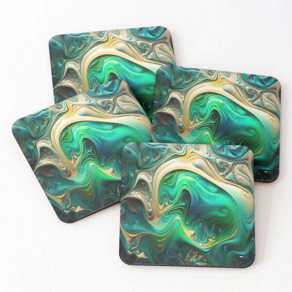 Item preview, Psychedelic Painting No.1 | Emerald designed and sold by MA-ArtProds.