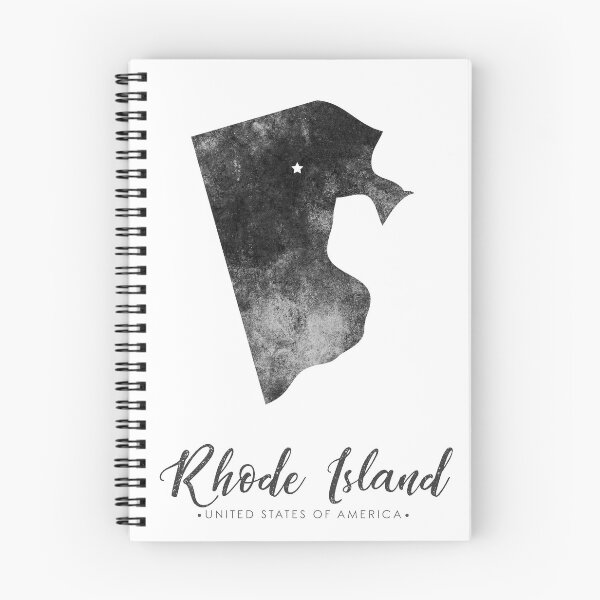 Item preview, Rhode Island State Map Art - Grunge Silhouette designed and sold by Studio Grafiikka.