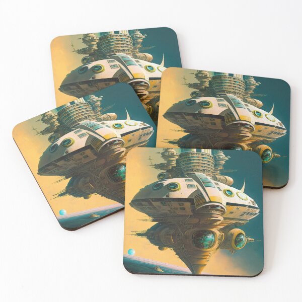 Item preview, Retro Space City  designed and sold by GaudaPrime31.