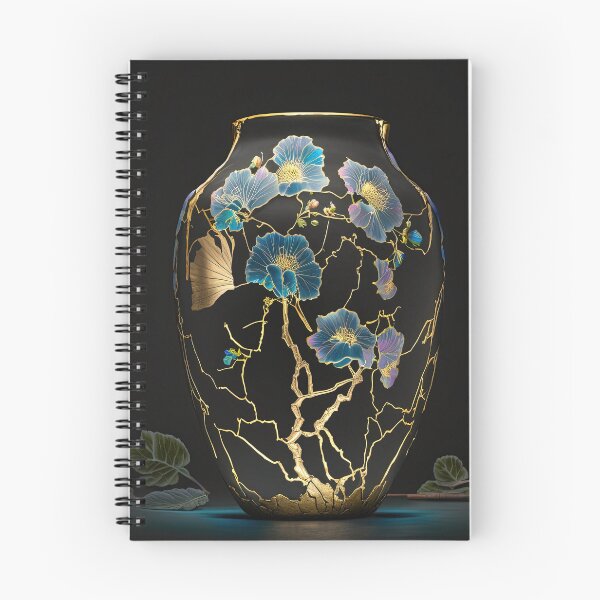 Item preview, Kintsugi vase Floral designed and sold by kamionari.