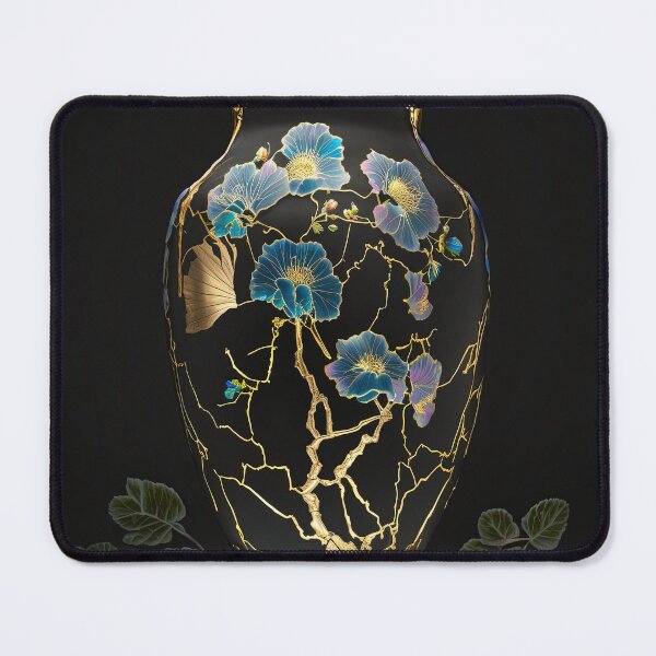 Item preview, Kintsugi vase Floral designed and sold by kamionari.