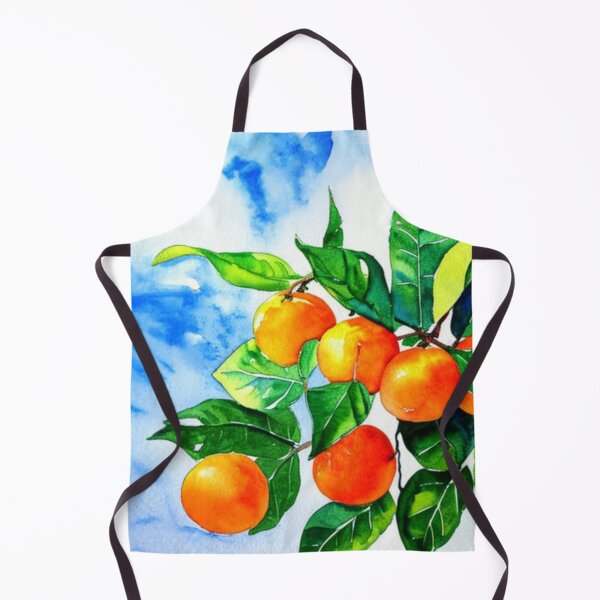 Item preview, Mandarine Oranges Fruit Watercolor Painting designed and sold by kiliteh.