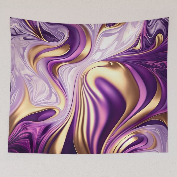 Item preview, Psychedelic Painting No.2 | violet argyle designed and sold by MA-ArtProds.
